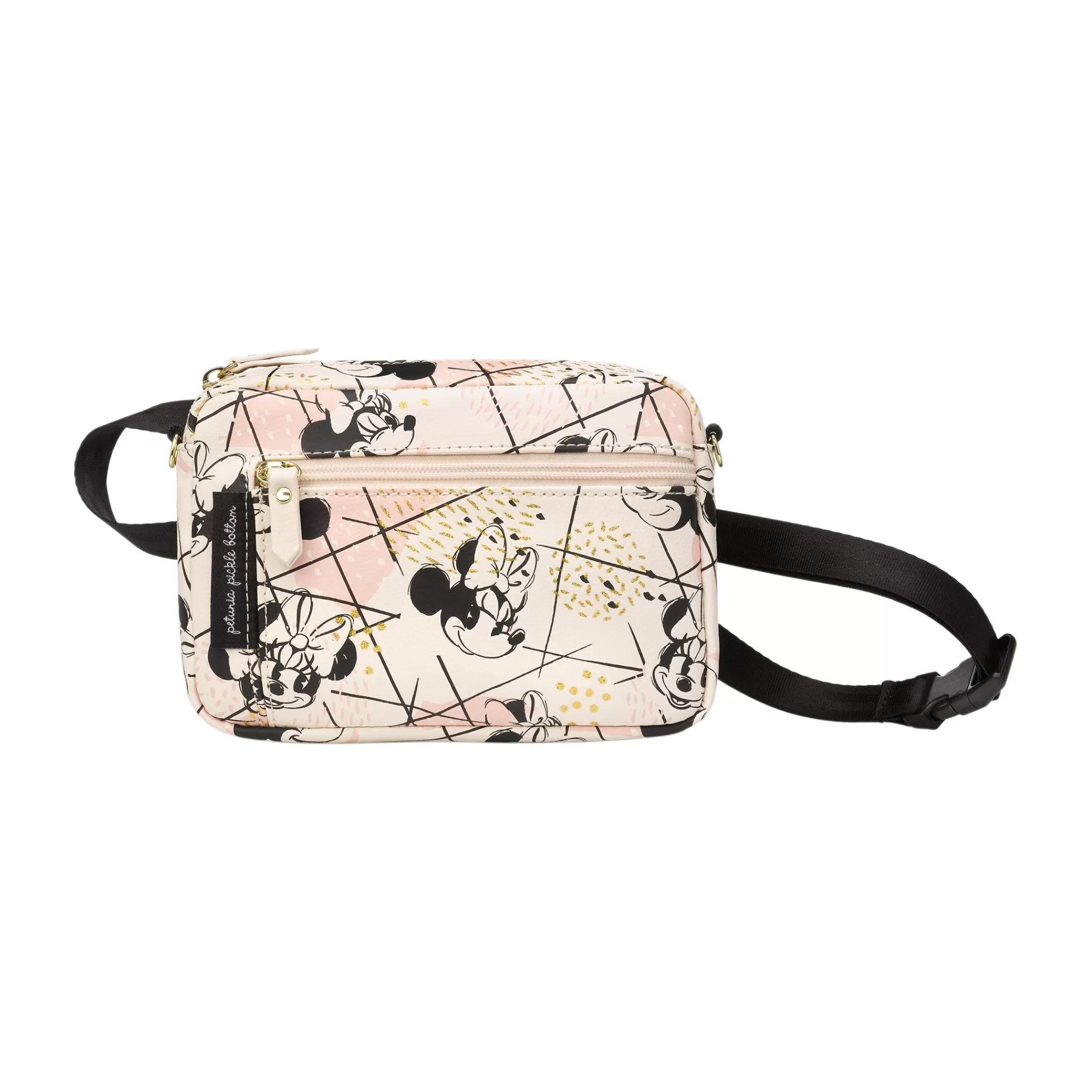 Petunia Pickle Bottom Mini Bags | Adventurer Belt Bag In Shimmery Minnie Mouse