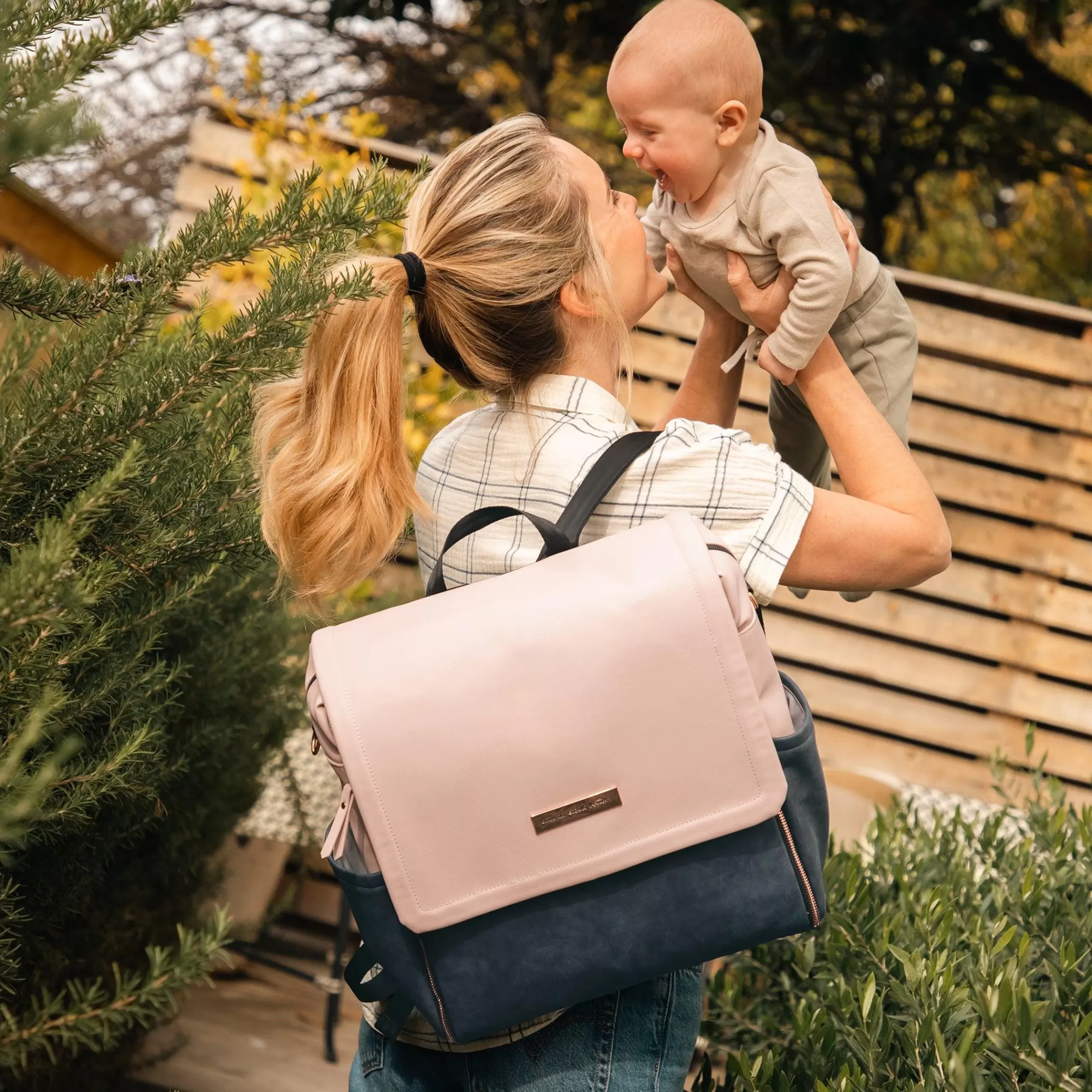 Petunia Pickle Bottom Backpacks | Boxy Backpack In Indigo Blush