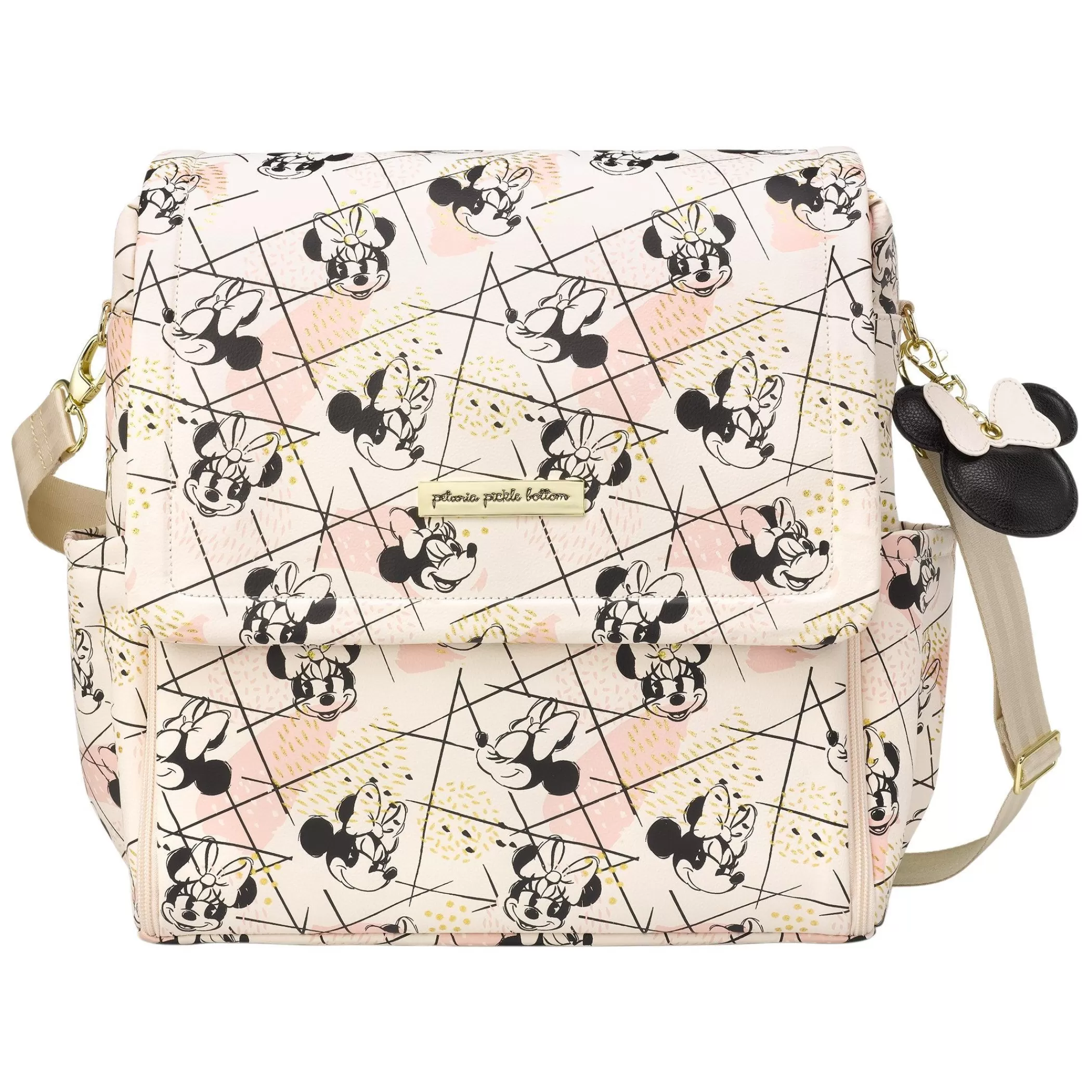 Petunia Pickle Bottom Backpacks | Boxy Backpack In Shimmery Minnie Mouse