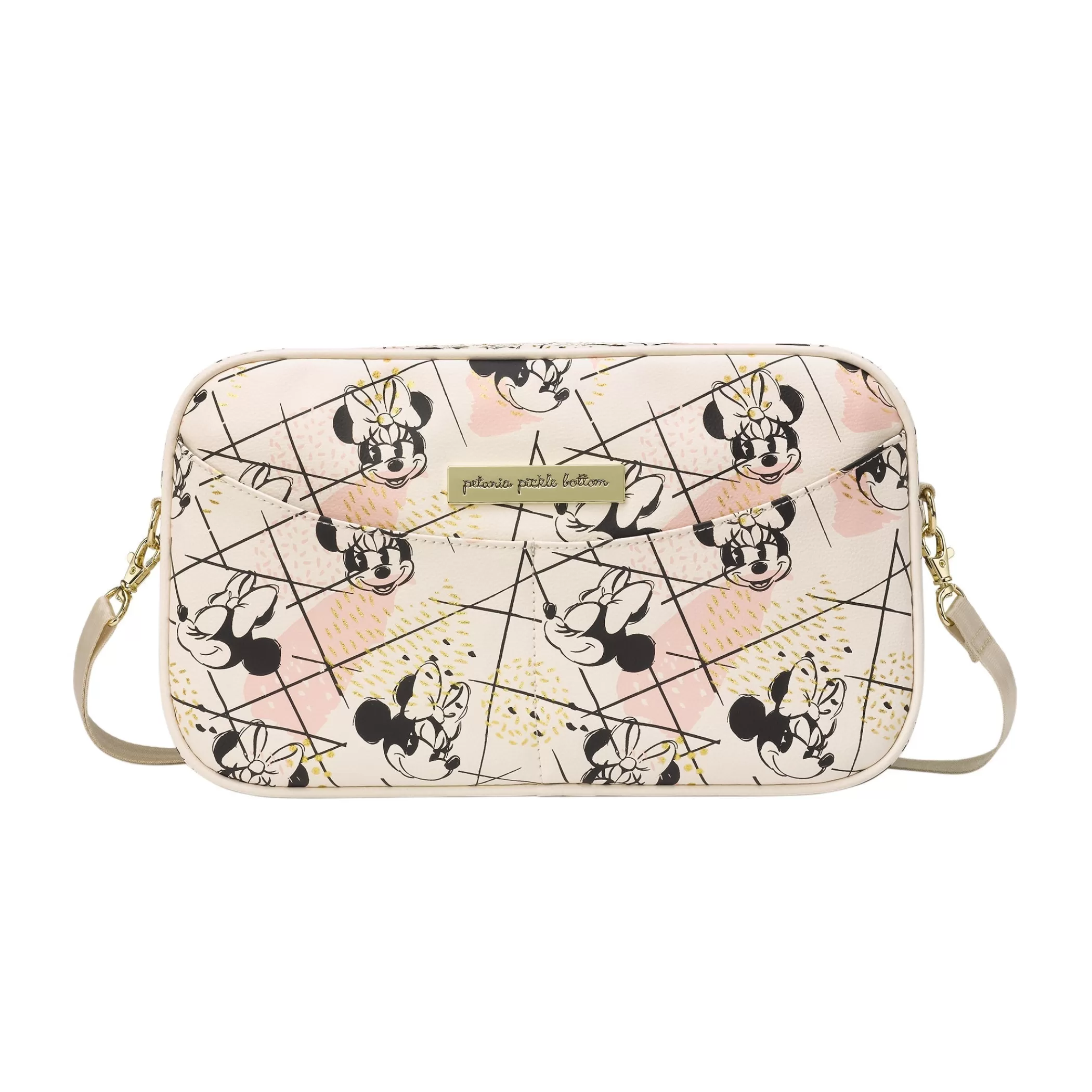 Petunia Pickle Bottom Mini Bags | Companion Diaper Changer Clutch In Shimmery Minnie Mouse