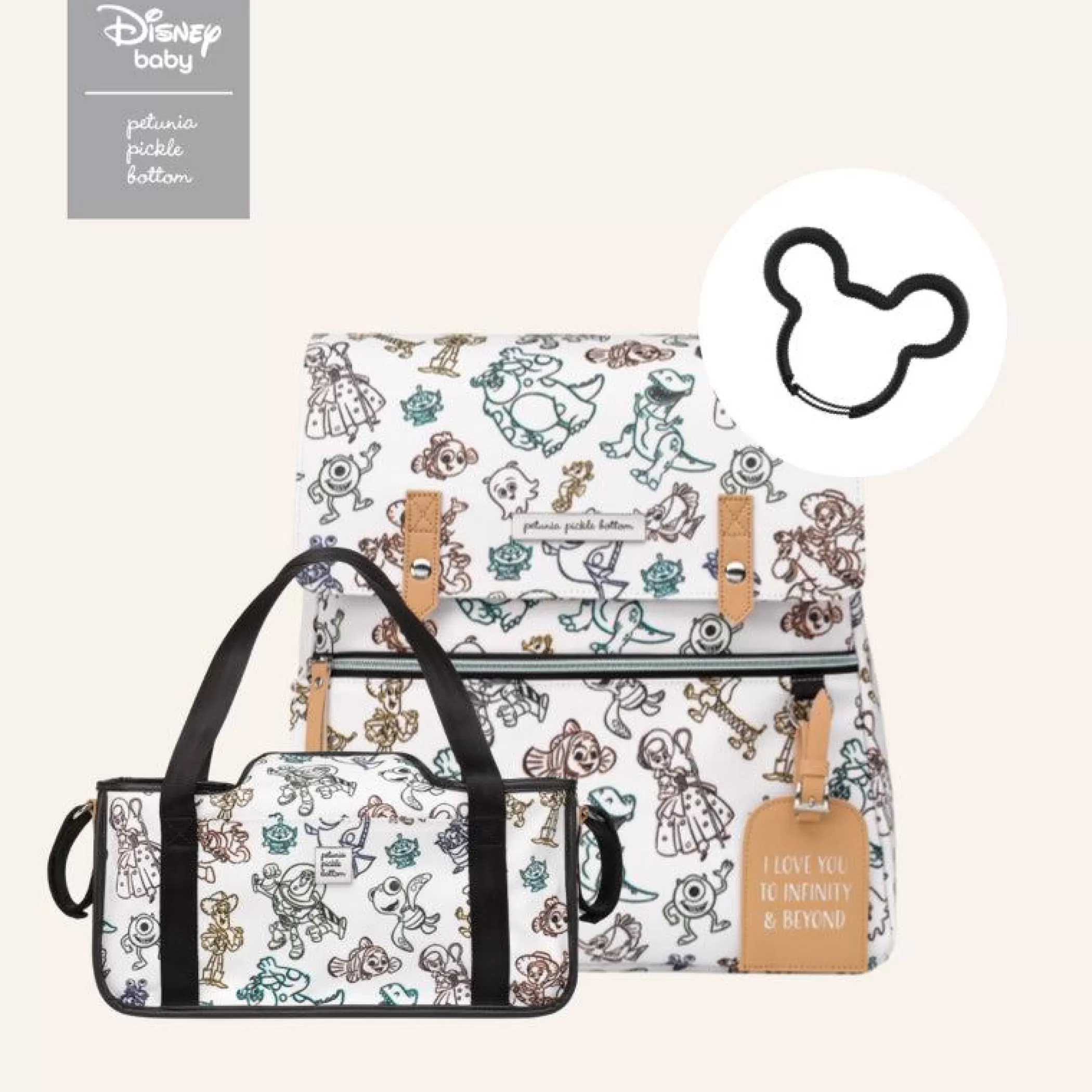 Petunia Pickle Bottom Diaper Bags | Disney & Pixar Meta Backpack Bundle