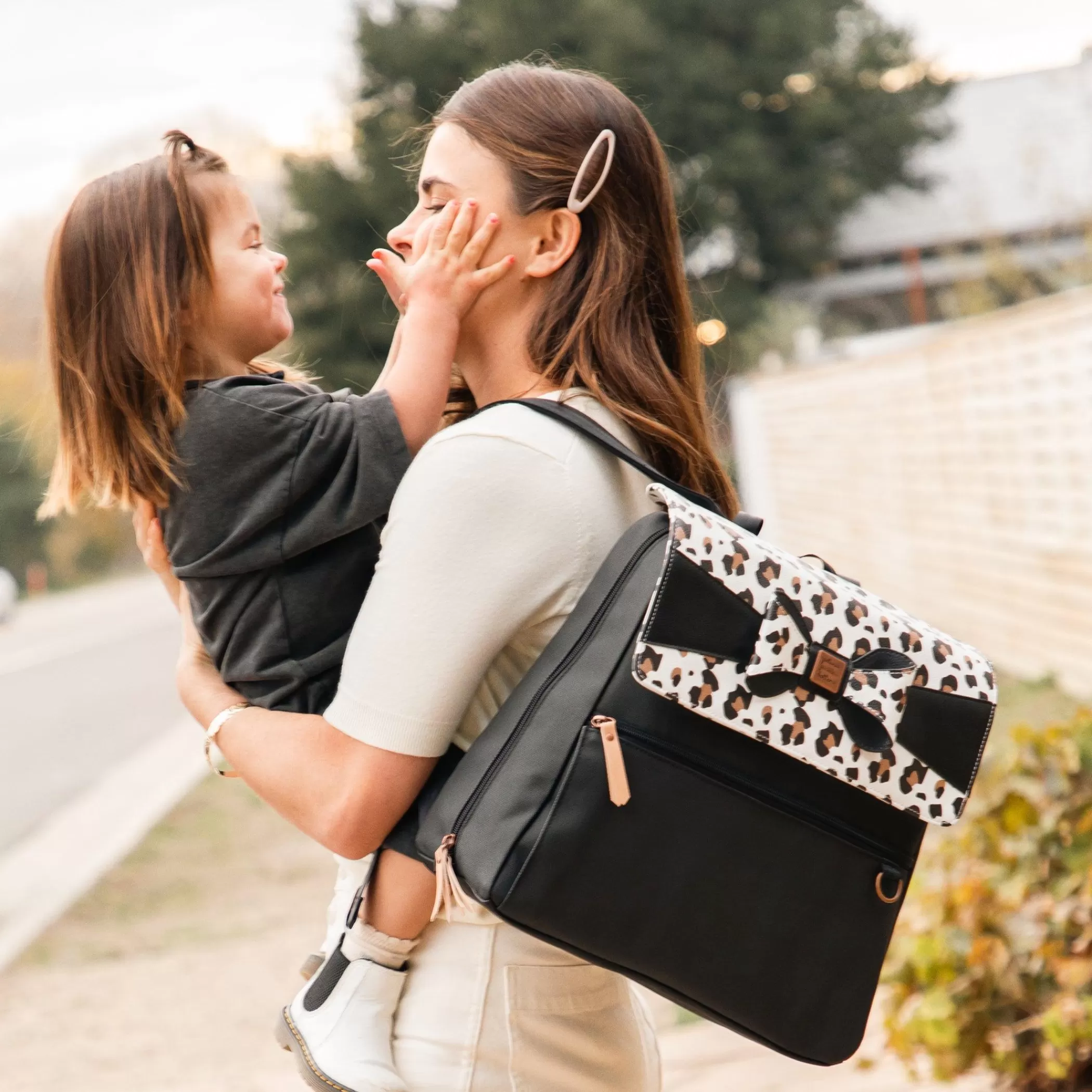 Petunia Pickle Bottom Commuter Bags | Meta Backpack In Moon Leopard