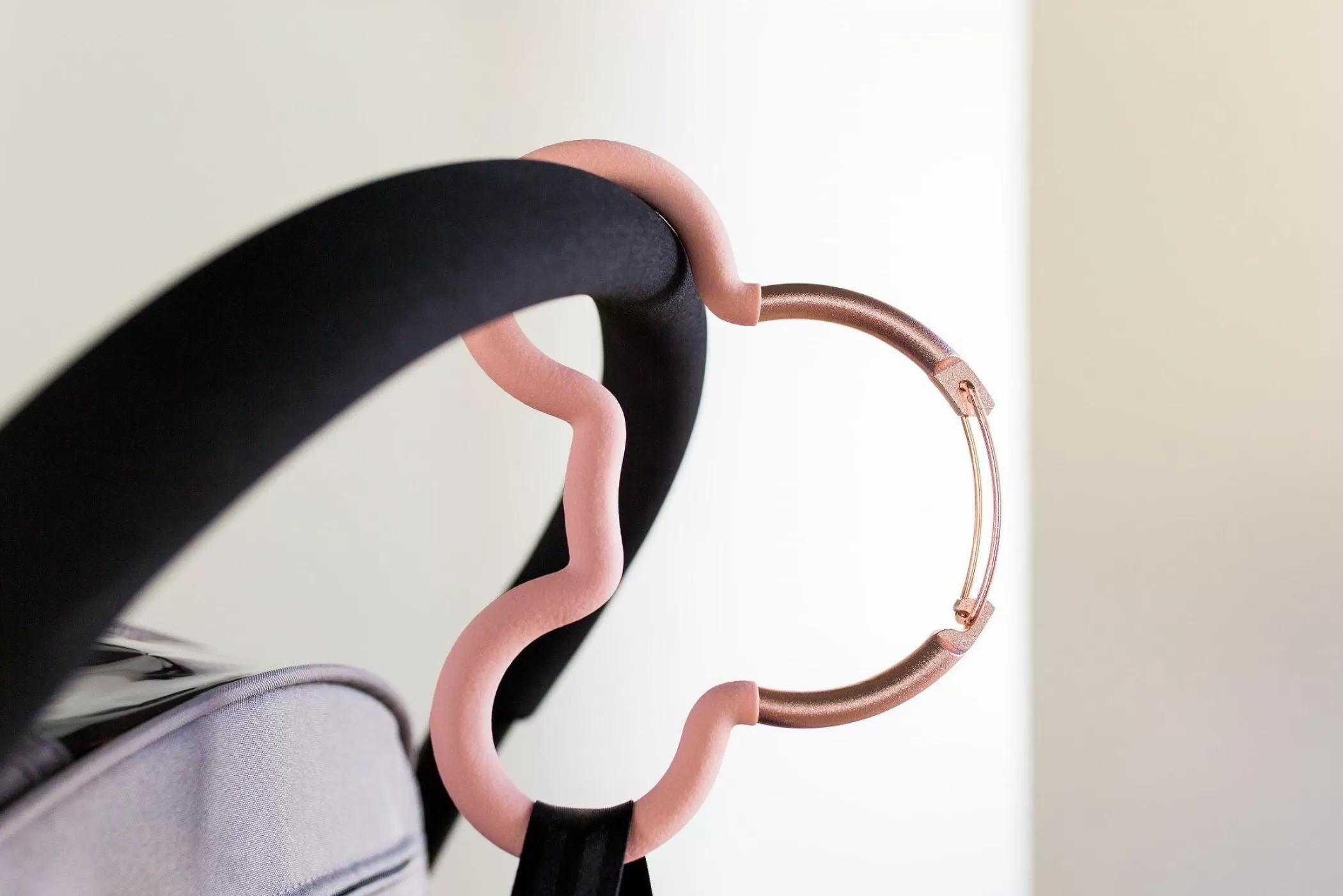 Petunia Pickle Bottom Stroller Gear | Mickey Mouse Stroller Hook In Rose Gold